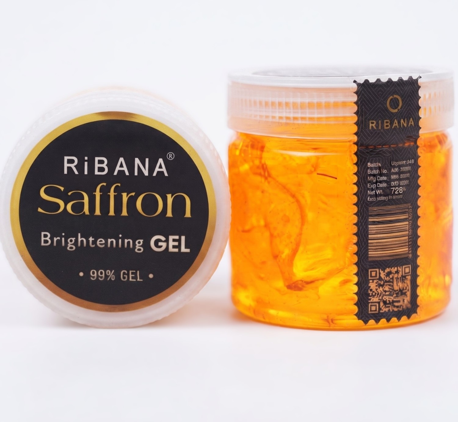 Ribana Saffron Brightening Gel 130ml – Brightens Skin & Reduces Dark Spots